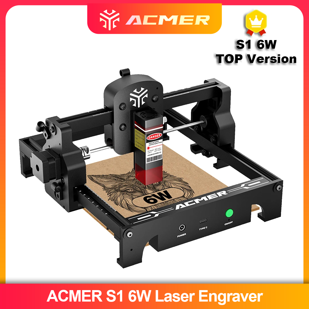 Leatherwork Machine - ACMER S1 2.5/3.5/6W Laser graveur Machine