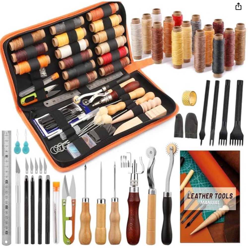 Groover Stitching Tool - Kit d'outils de travail du cuir