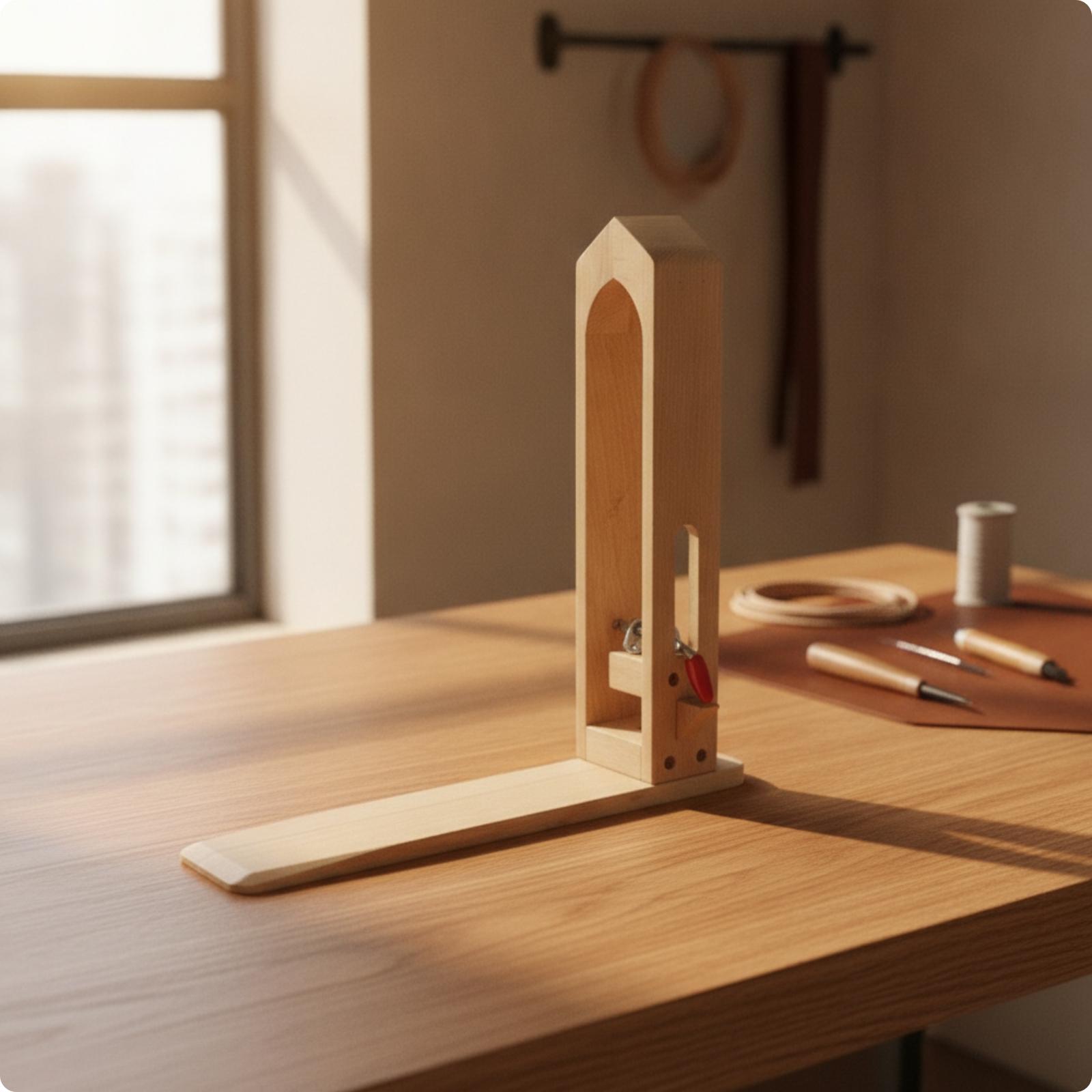 Pince à couture en bois de hêt - Leatherwork Hand Press avis et prix