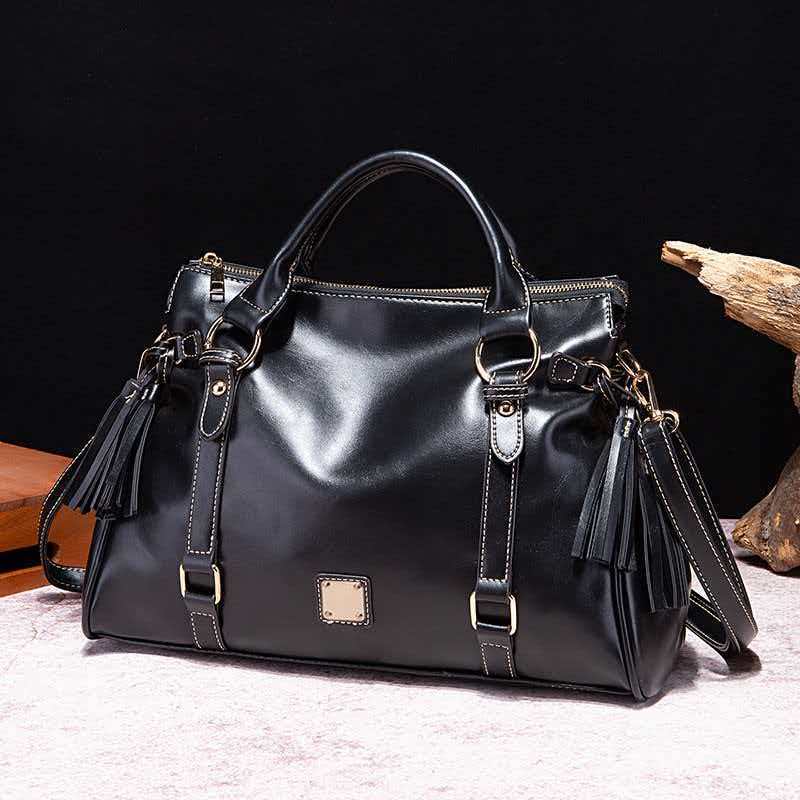Sac fourre-tout rétro en cuir  - Leatherwork Designs avis et prix
